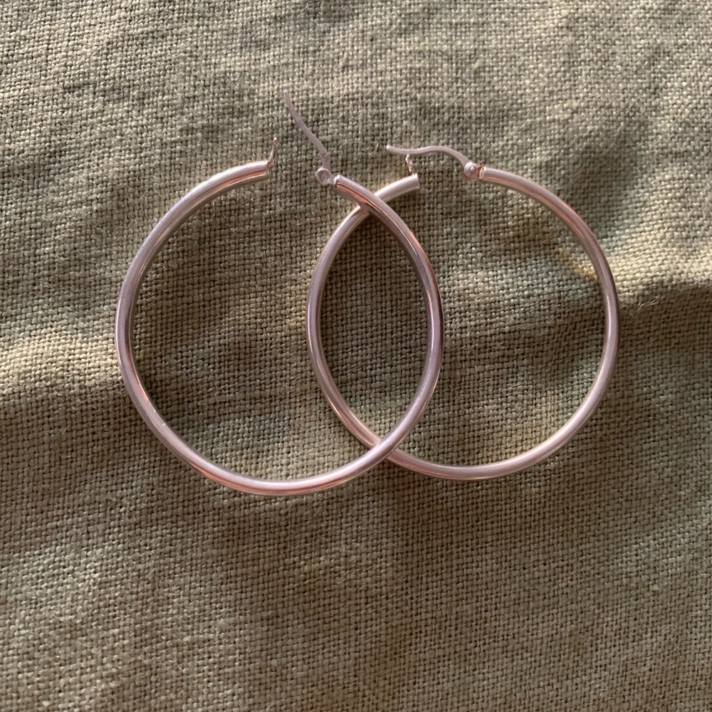 Sterling Silver Hoops